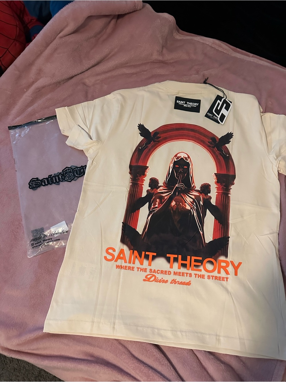 Men’s Cream Graphic Tee - Sacred Street Design